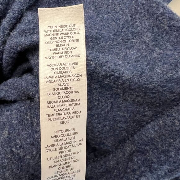 Chicos Womens Blue Heather Long Sleeve Sweater Size 0 Cowl Neck Pullover - Picture 11 of 14